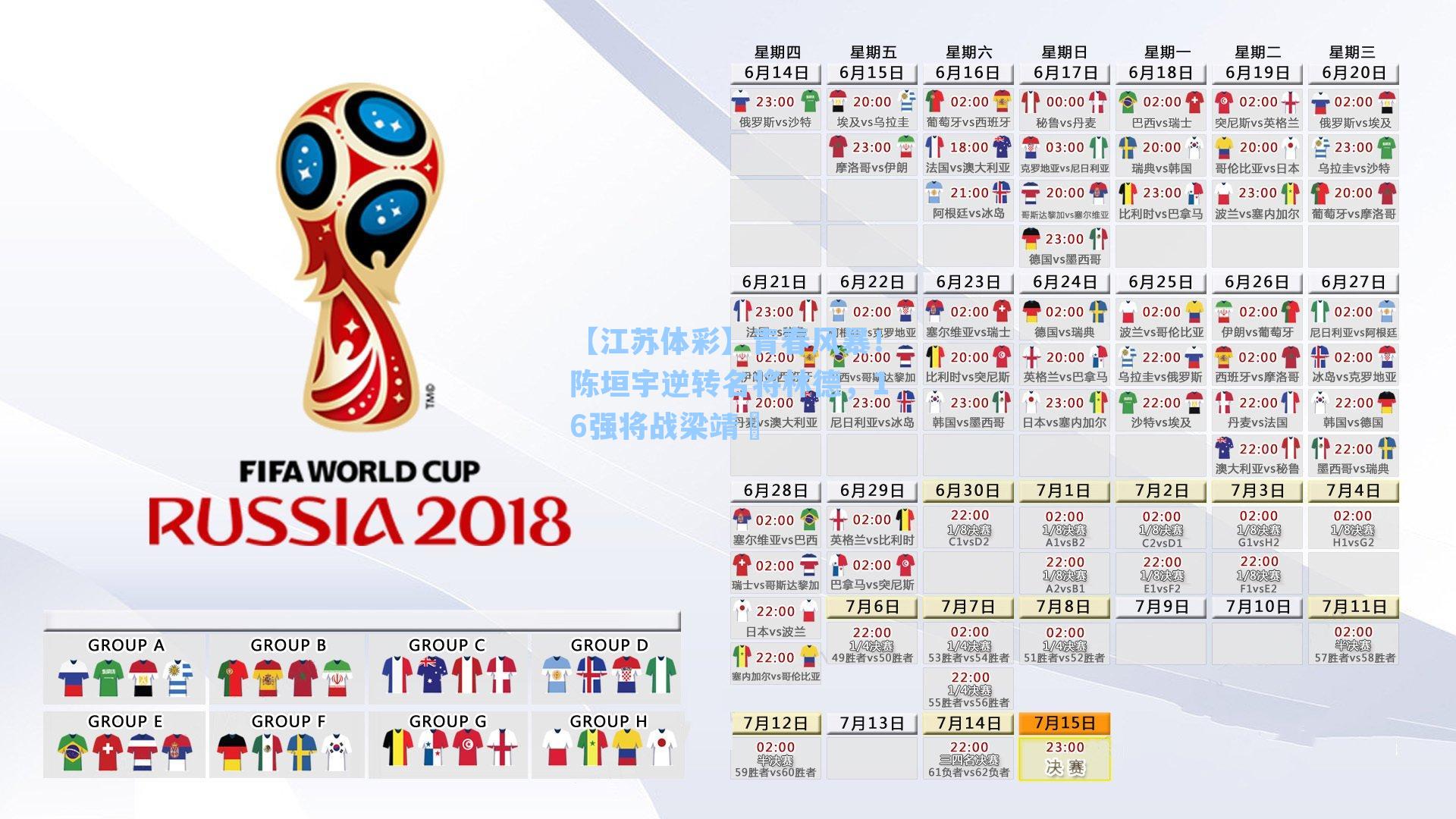 青春风暴!陈垣宇逆转名将林德,16强将战梁靖崑